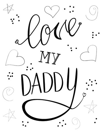 Vector Printable lettering delight in my daddy upon white history graphic relating to Printable Lettering named Vector Printable lettering enjoy my daddy upon white record
